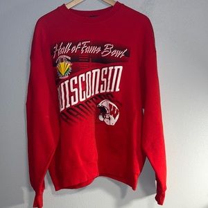 Vintage Wisconsin University Hall of Fame Bowl crewneck